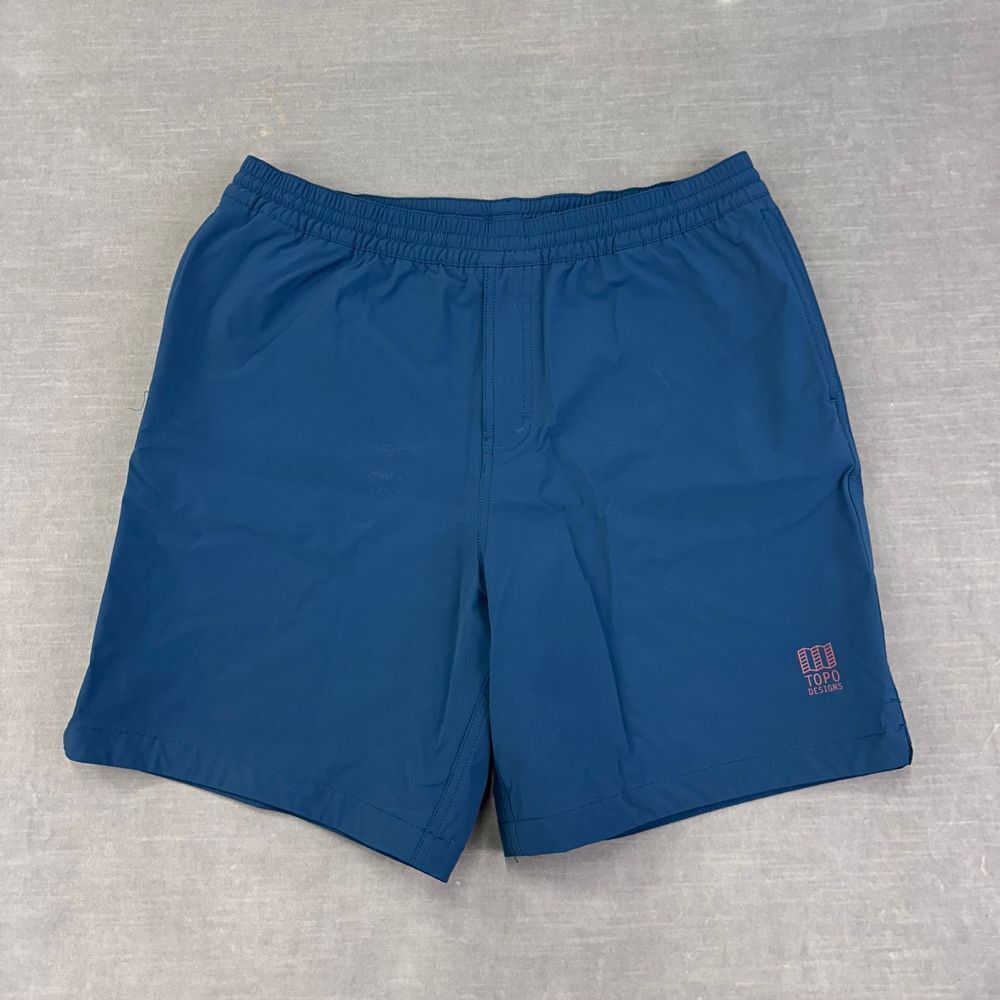 Topo Designs GLOBAL Shorts Mens XXL Pond Blue Outdoor Hiking Quick-Dry Comfort‎